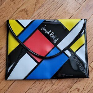 Joseph Ribkoff Vintage Color Block Clutch Bag Envelope Mondrian Style